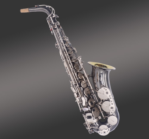 枪镍中音萨克斯